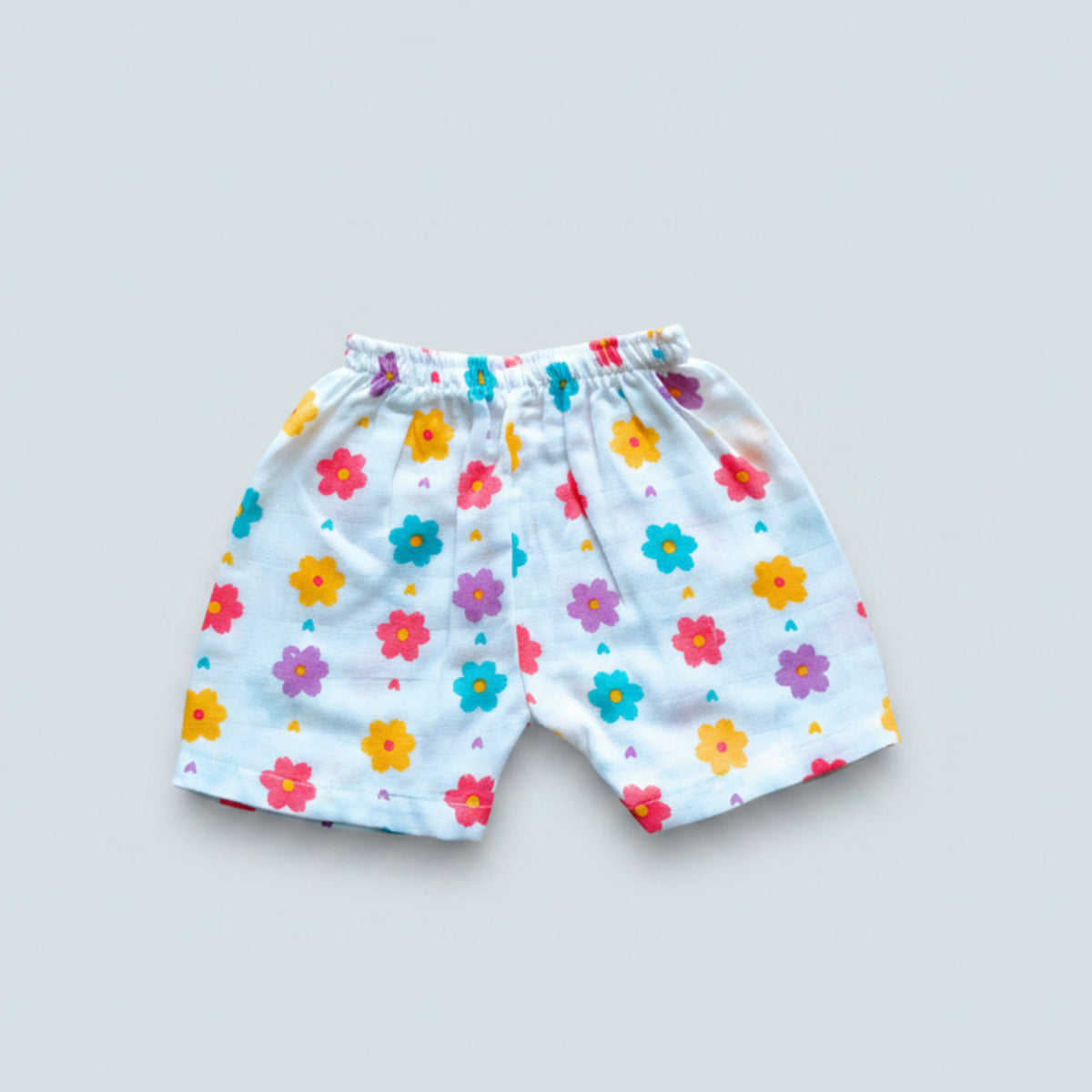 Muslin Front-Open Tops & Shorts – 2 or 4 Outfit Sets — product view