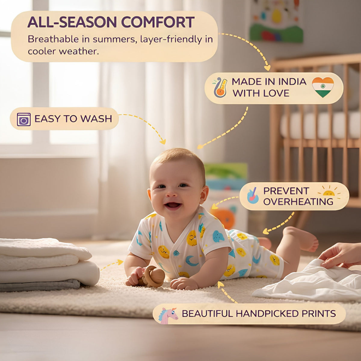 Half-Sleeve Muslin Jhablas – Pack of 2, 3 or 5 — product view