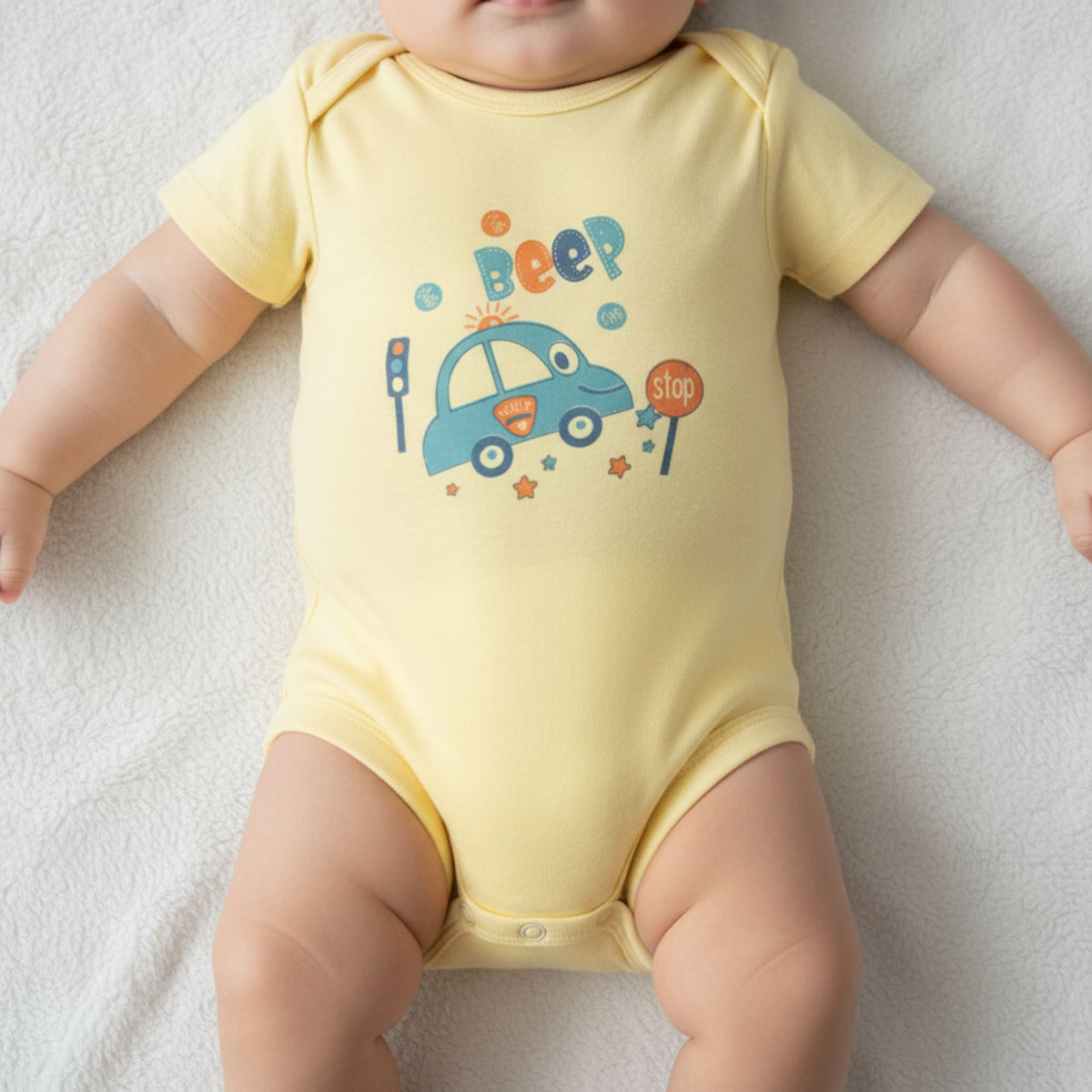 Cotton Baby Romper Bodysuits – Pack of 2 or 3 — product view