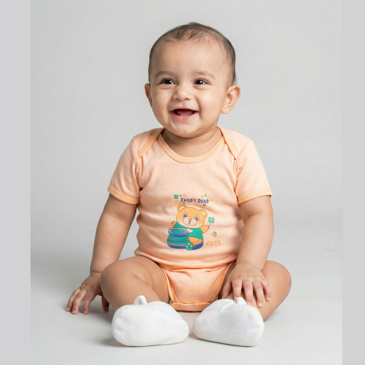 Cotton Baby Romper Bodysuits – Pack of 2 or 3 — product view