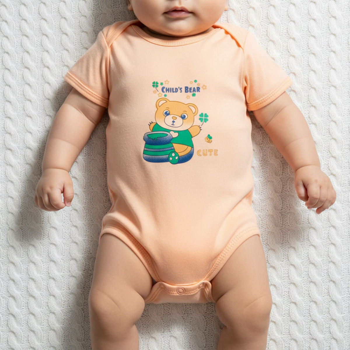 Cotton Baby Romper Bodysuits – Pack of 2 or 3 — product view