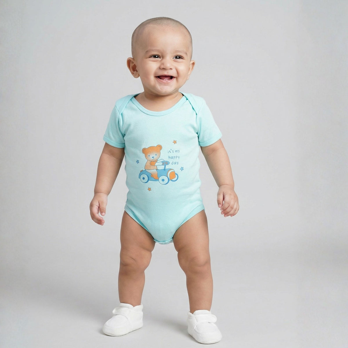 Cotton Baby Romper Bodysuits – Pack of 2 or 3 — product view