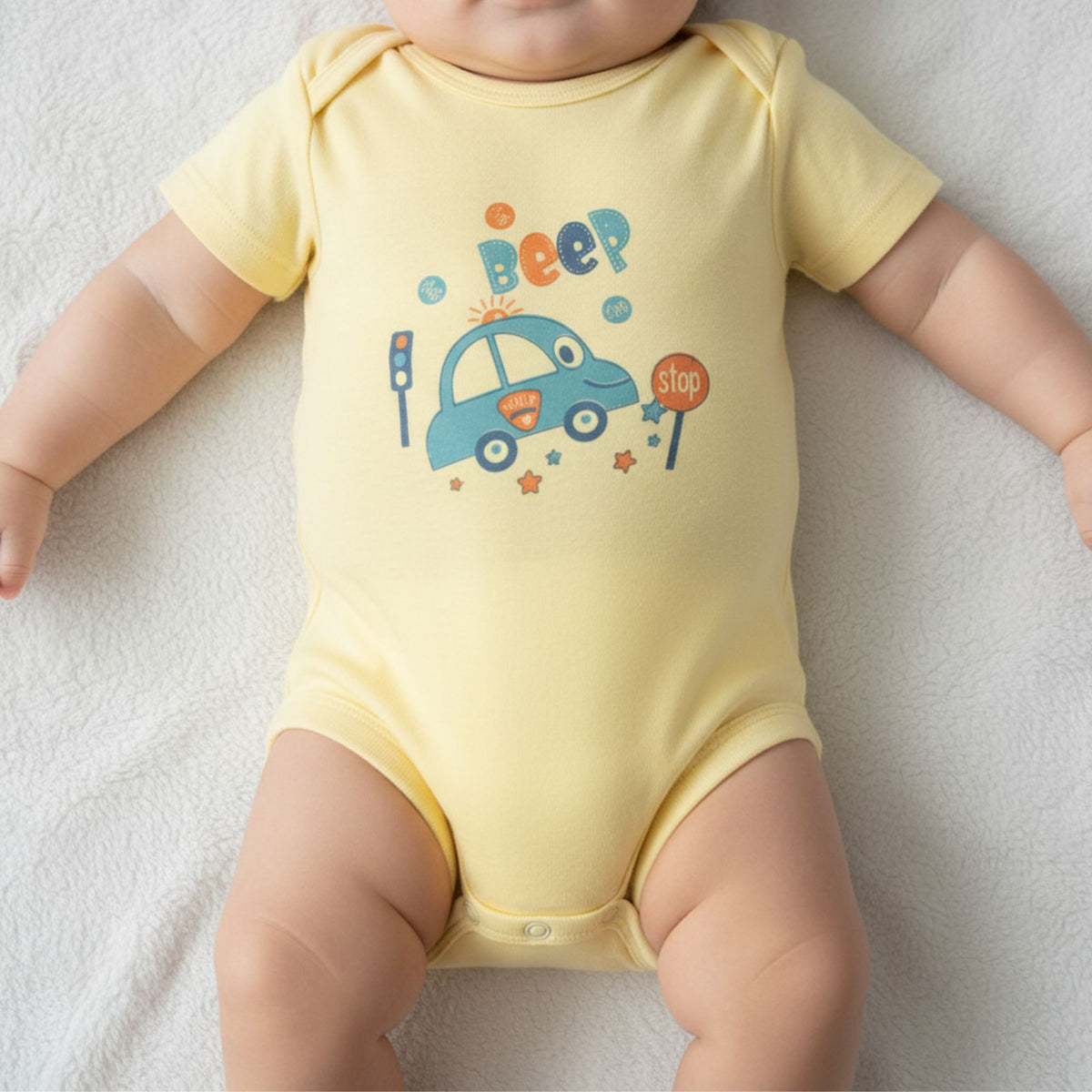Cotton Baby Romper Bodysuits – Pack of 2 or 3 — product view