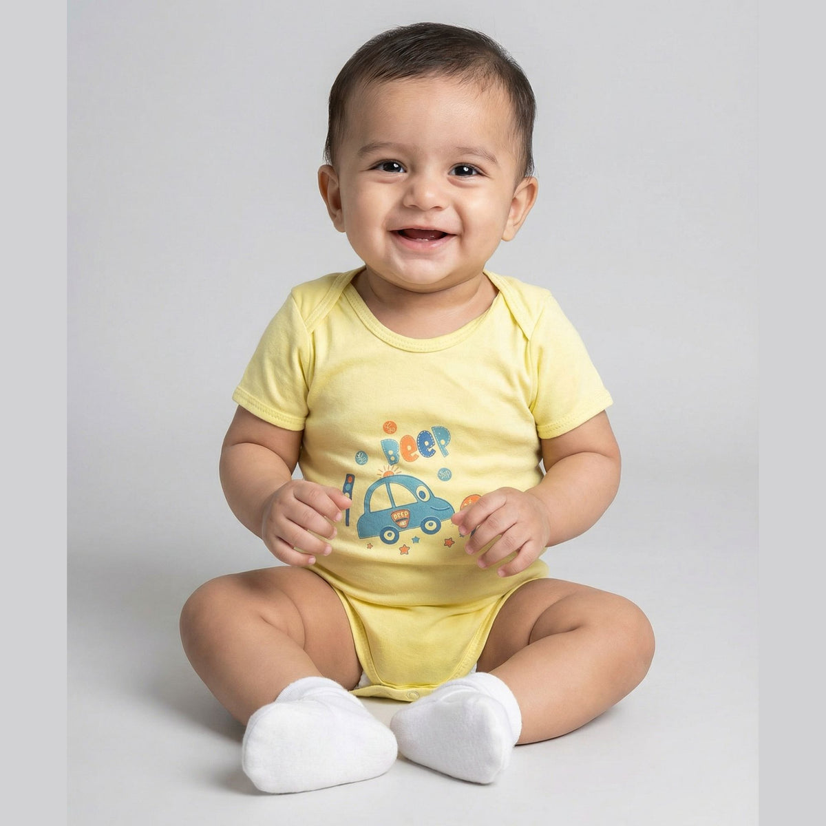Cotton Baby Romper Bodysuits – Pack of 2 or 3 — product view