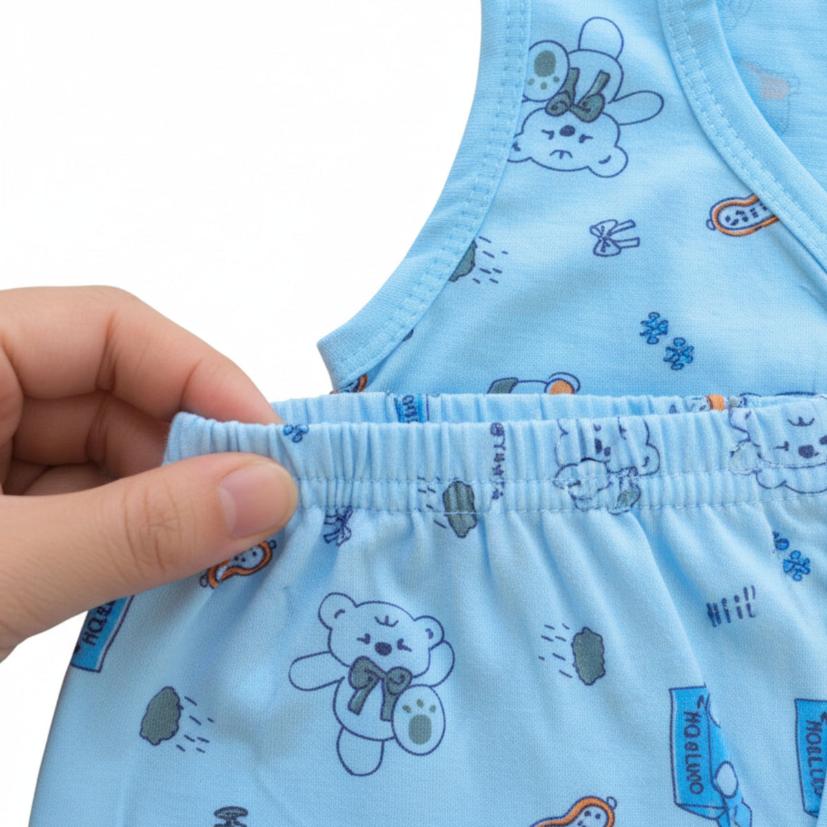 Cotton Sleeveless Vests & Shorts – 2 or 3 Outfit Sets — product view