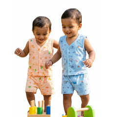 Combo 2 - 2 Front-Open Vests + 2 Shorts