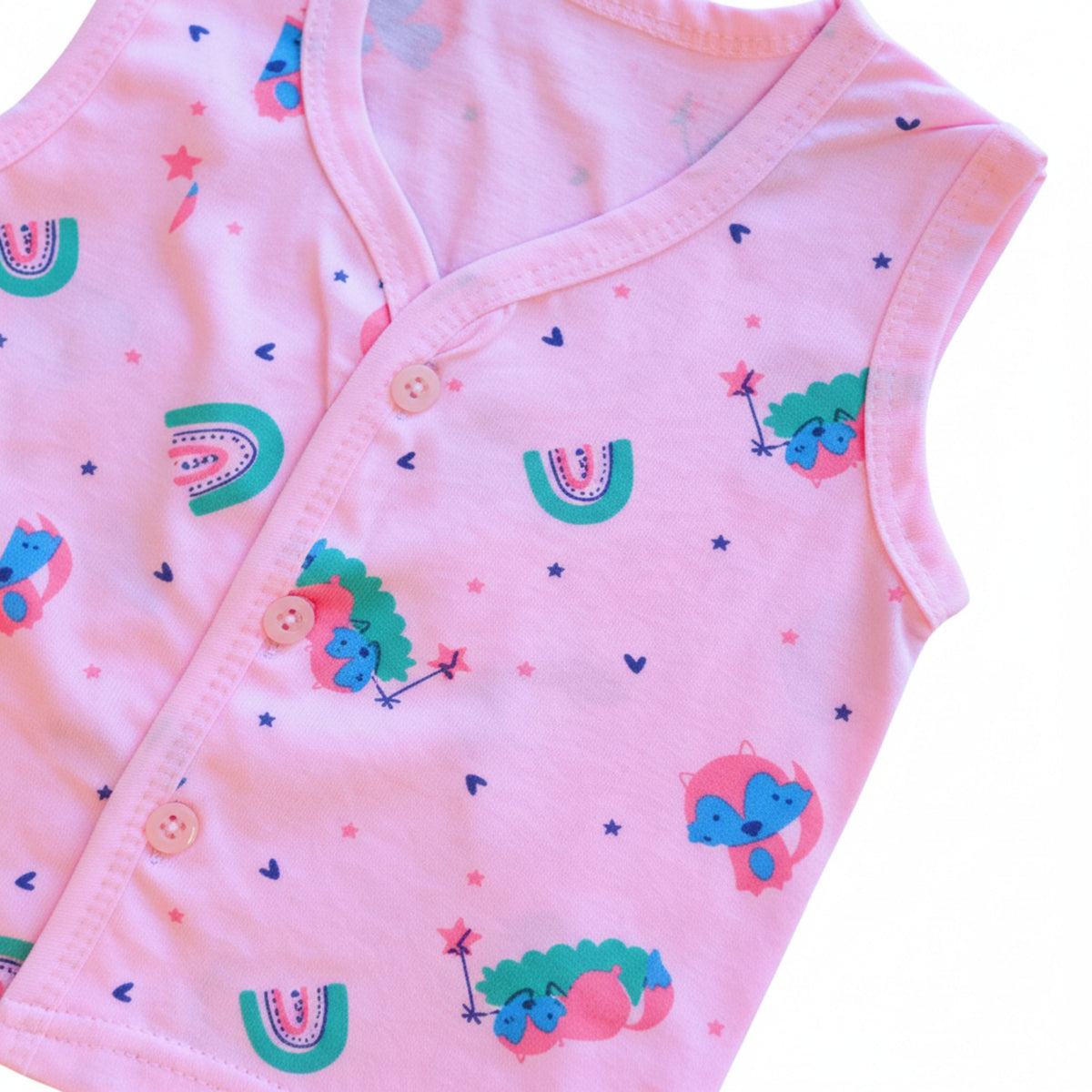 Cotton Sleeveless Vests & Shorts – 2 or 3 Outfit Sets — product view