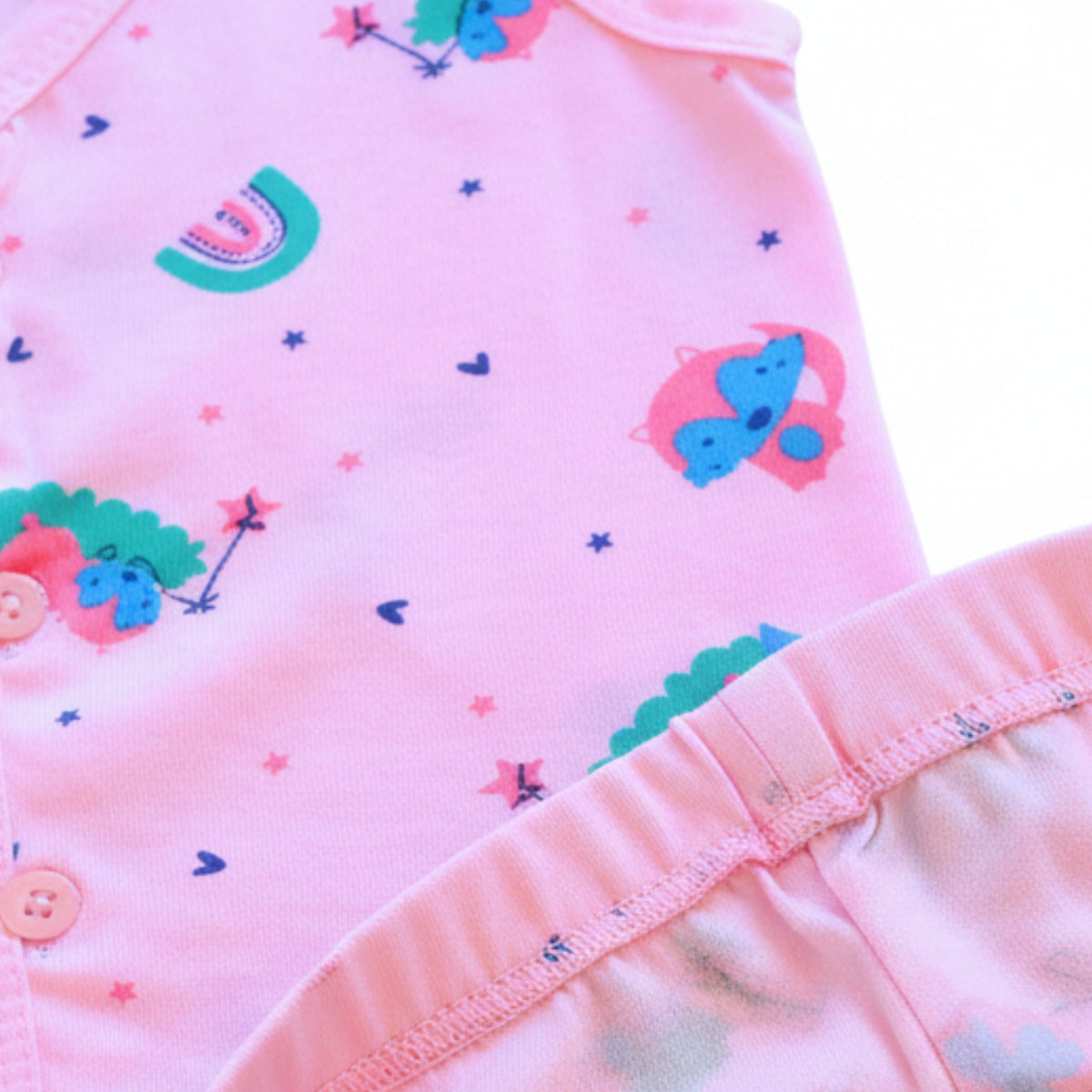 Cotton Sleeveless Vests & Shorts – 2 or 3 Outfit Sets — product view