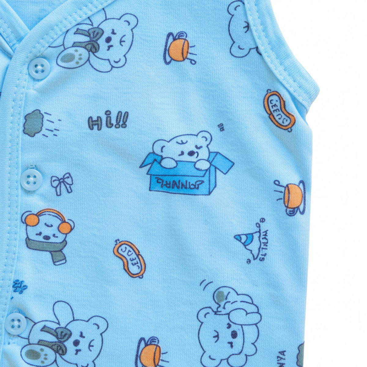 Cotton Sleeveless Vests & Shorts – 2 or 3 Outfit Sets — product view