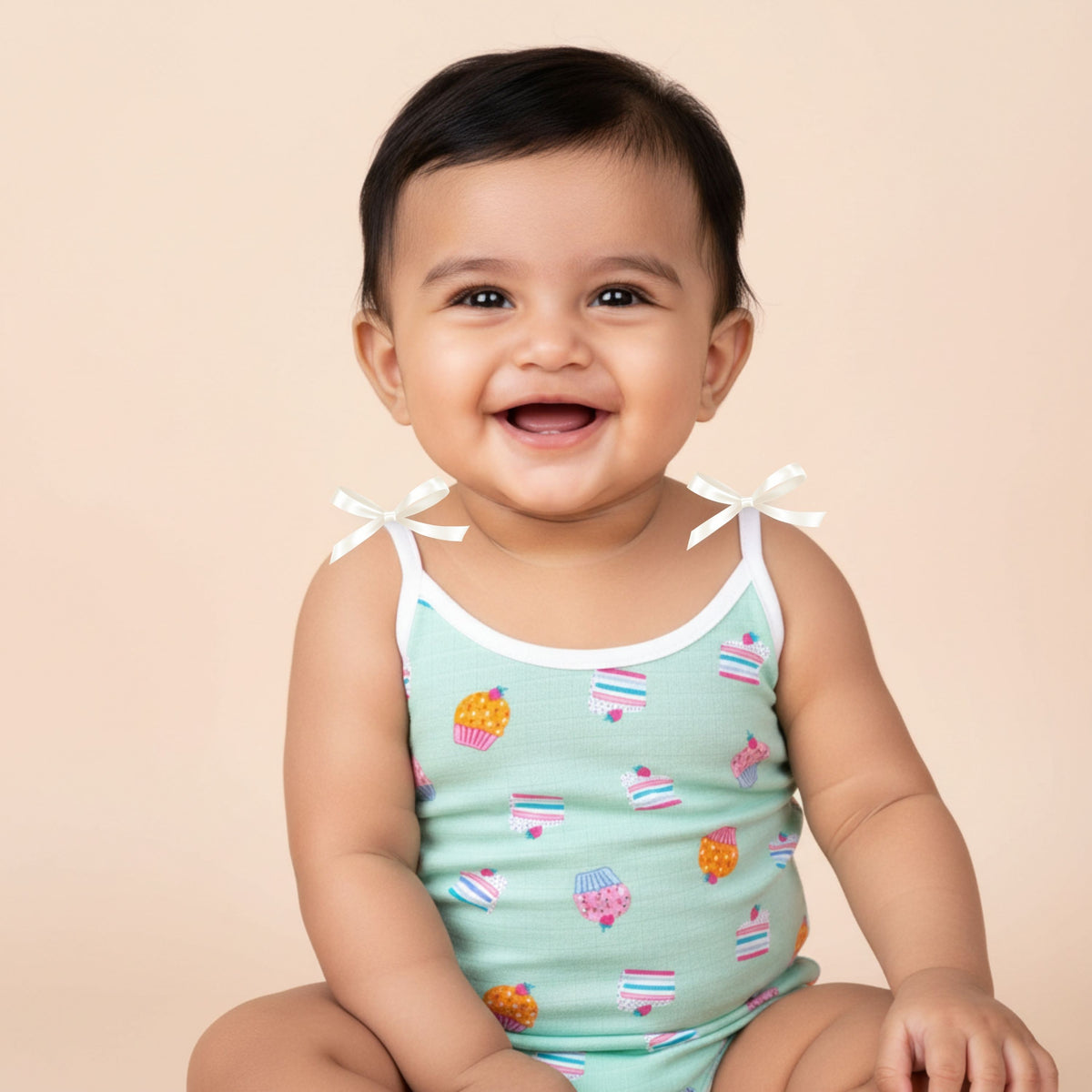 Printed muslin dori jhablas with shoulder ties