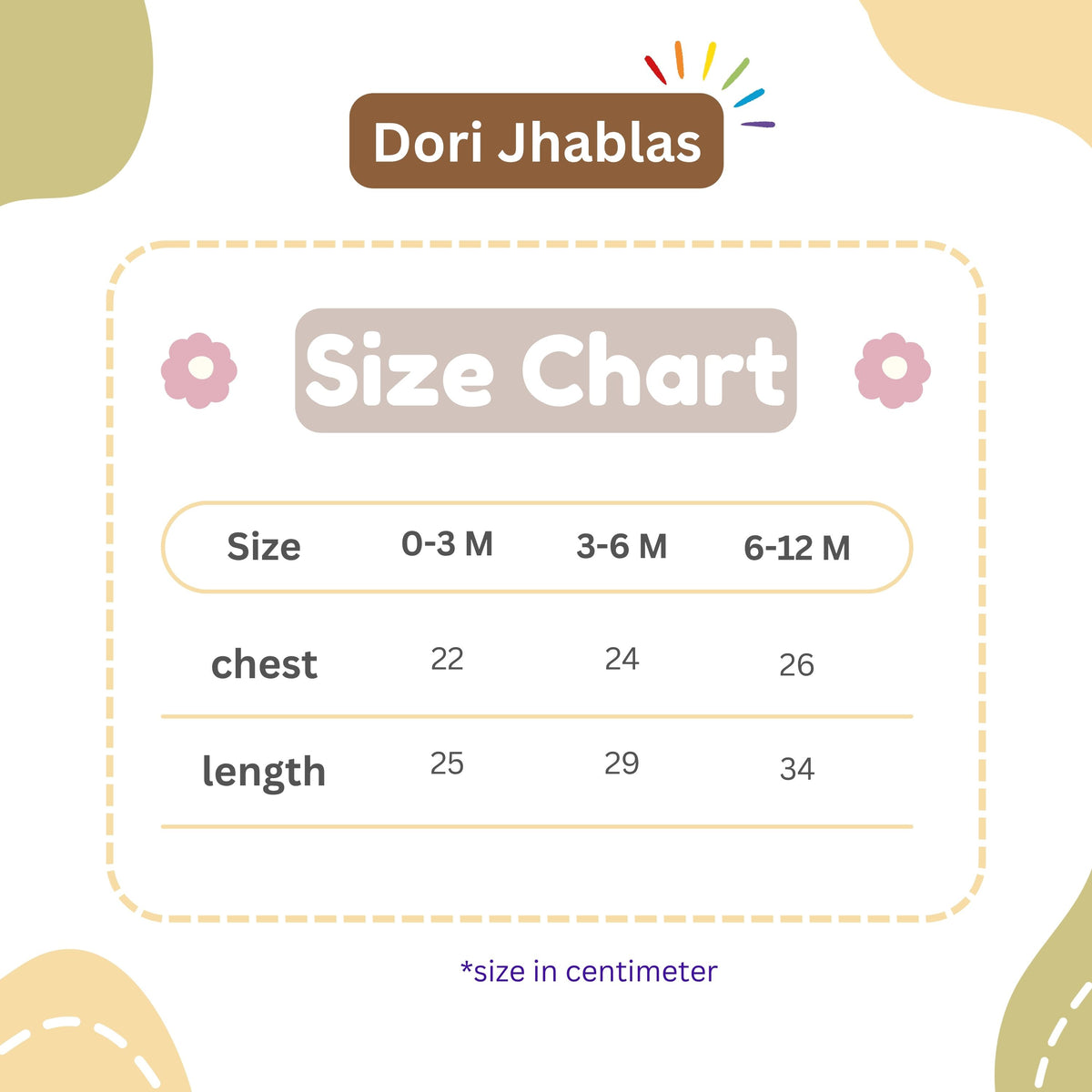 Printed muslin dori jhablas with shoulder ties