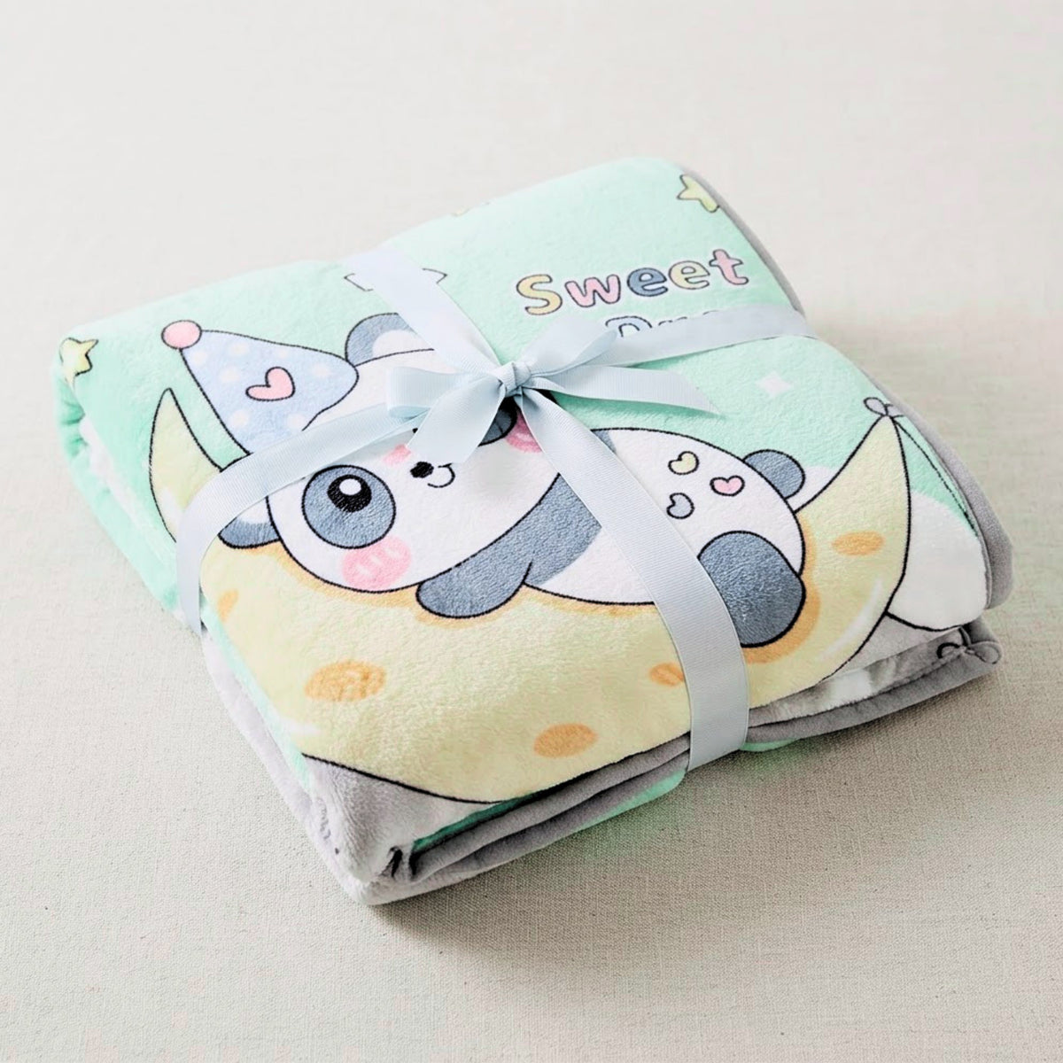 Printed Flannel Baby Blanket – 100 × 140 cm — product view