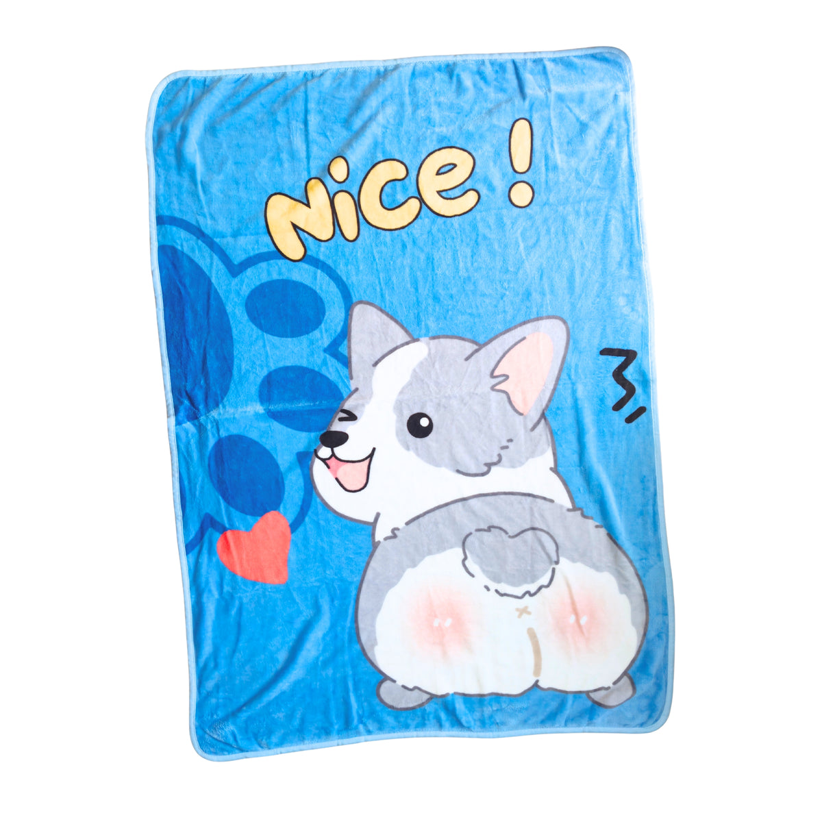 Printed Flannel Baby Blanket – 100 × 140 cm — product view