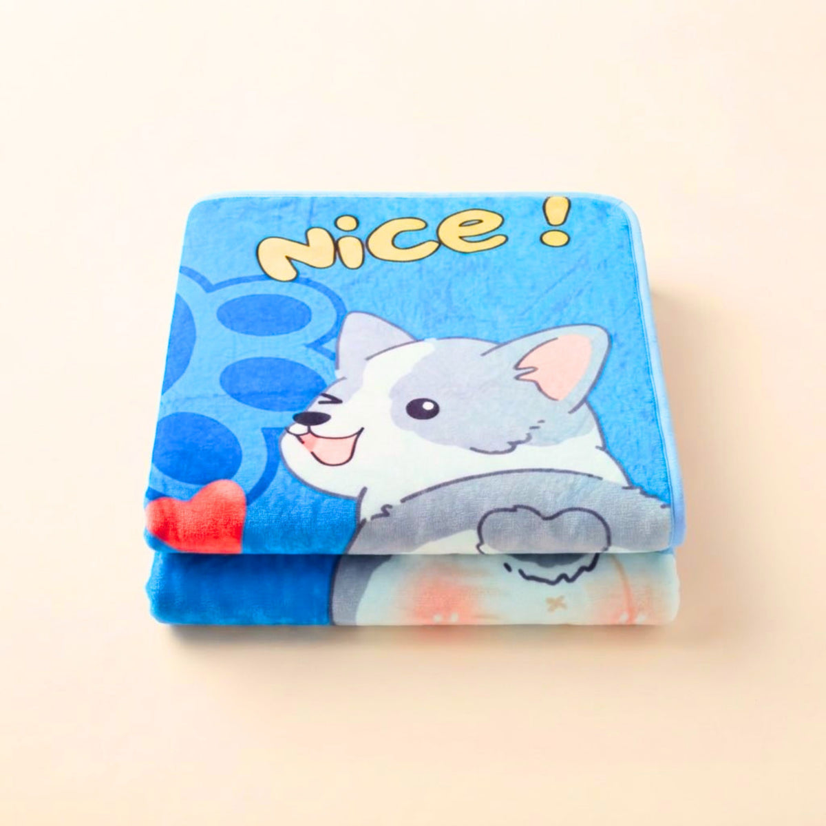 Printed Flannel Baby Blanket – 100 × 140 cm — product view