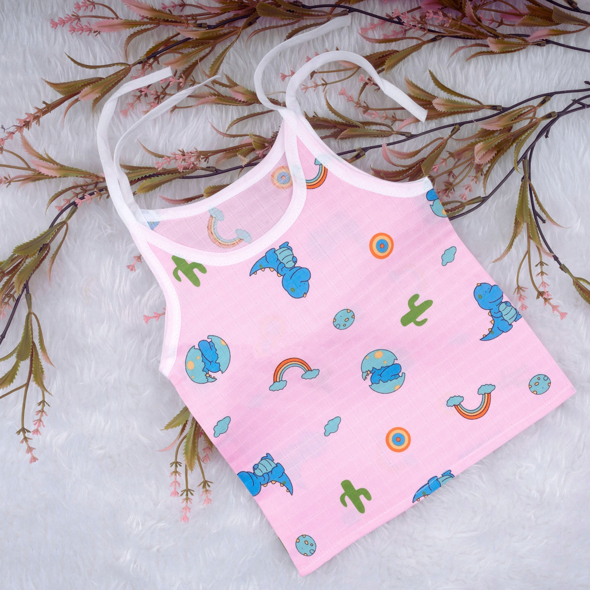 Lil’ Shark muslin tie-up jhablas — product view