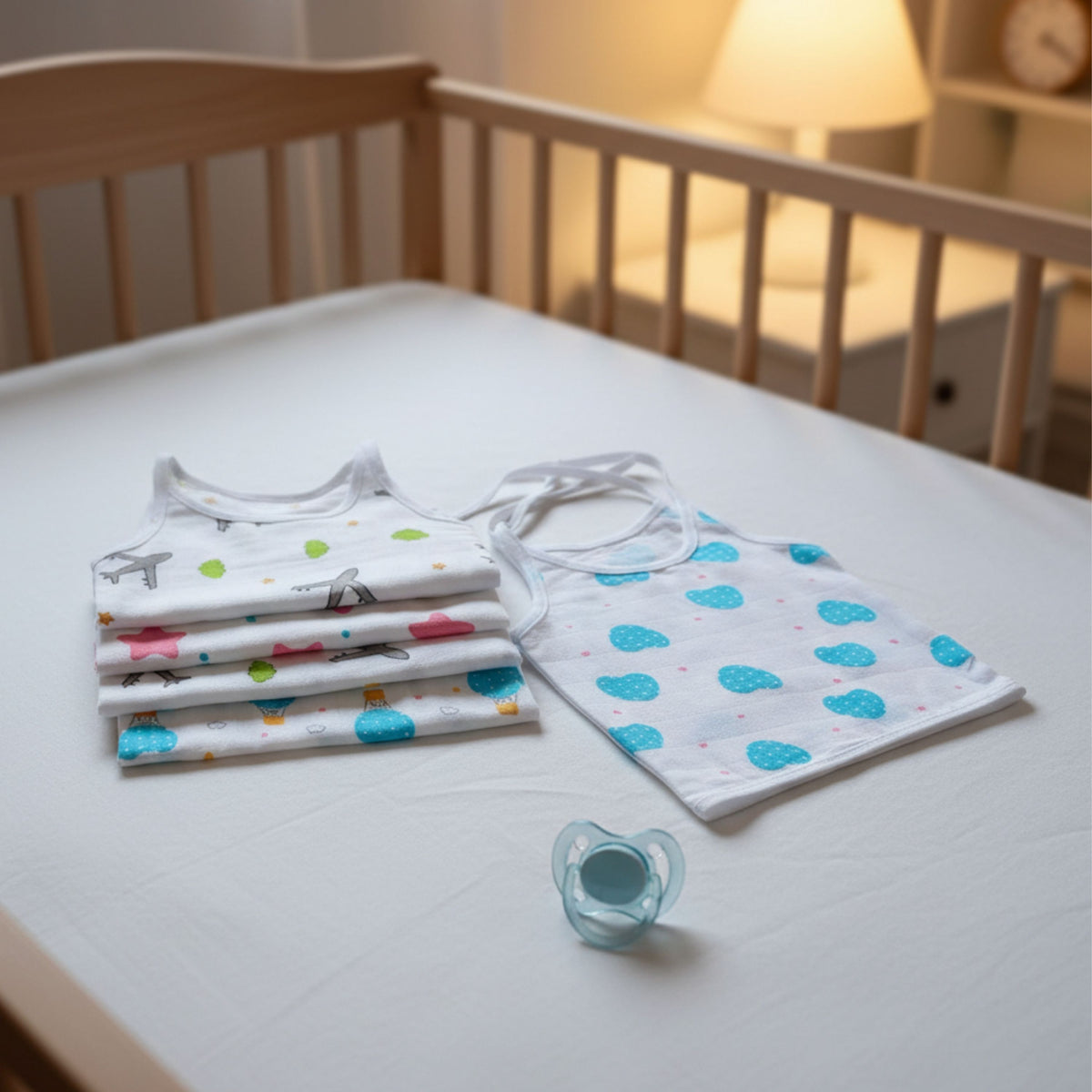 White Muslin Jhablas – Dori, Front-Open & Mixed Packs — product view