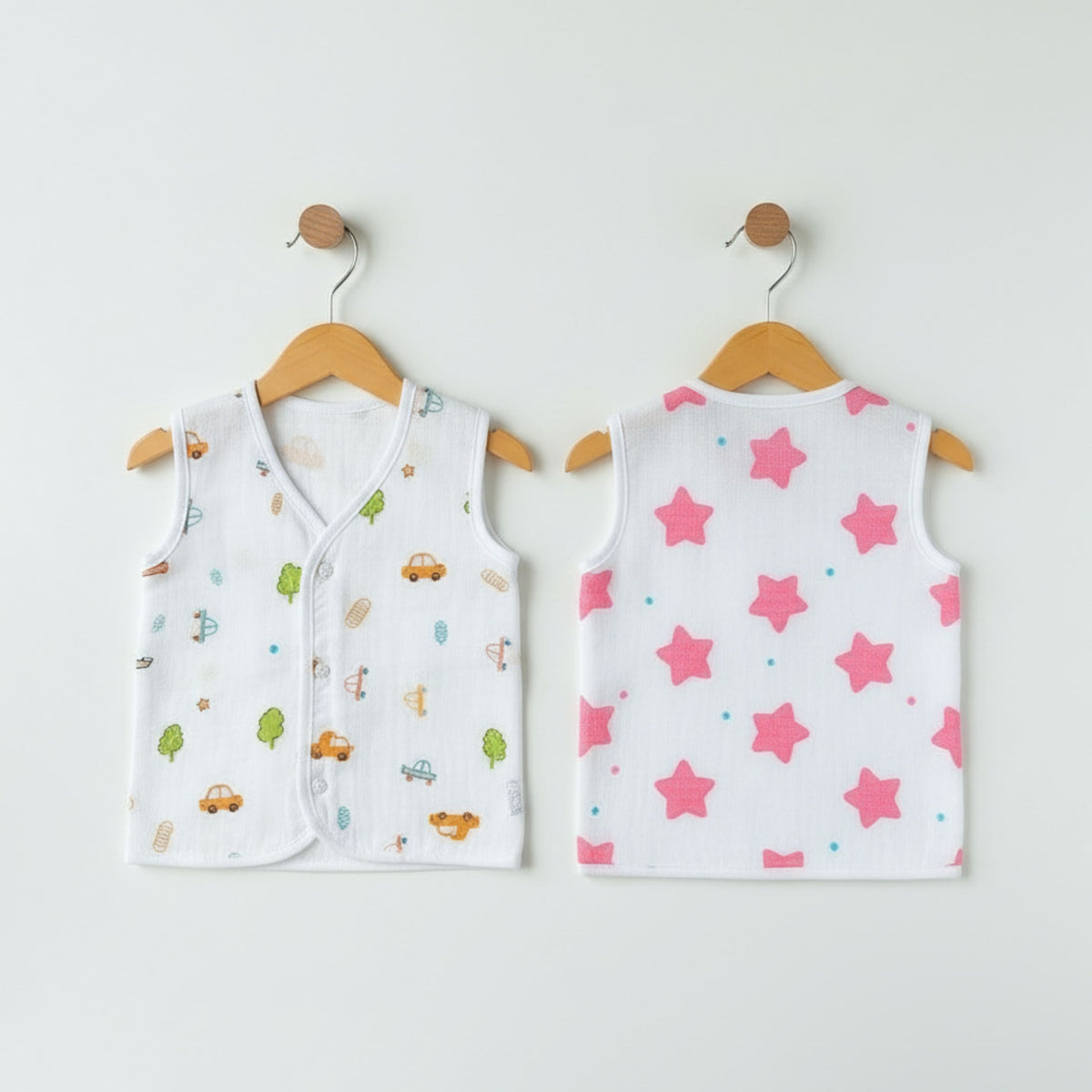 White Muslin Jhablas – Dori, Front-Open & Mixed Packs — product view