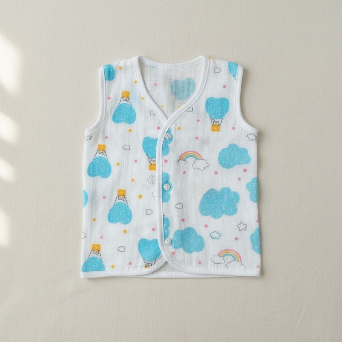 White Muslin Jhablas – Dori, Front-Open & Mixed Packs — product view