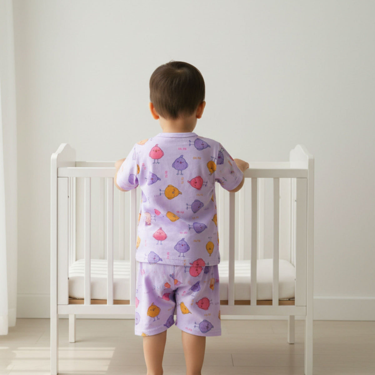 Cotton Front-Open Tops & Shorts – 2 or 3 Outfit Sets — product view