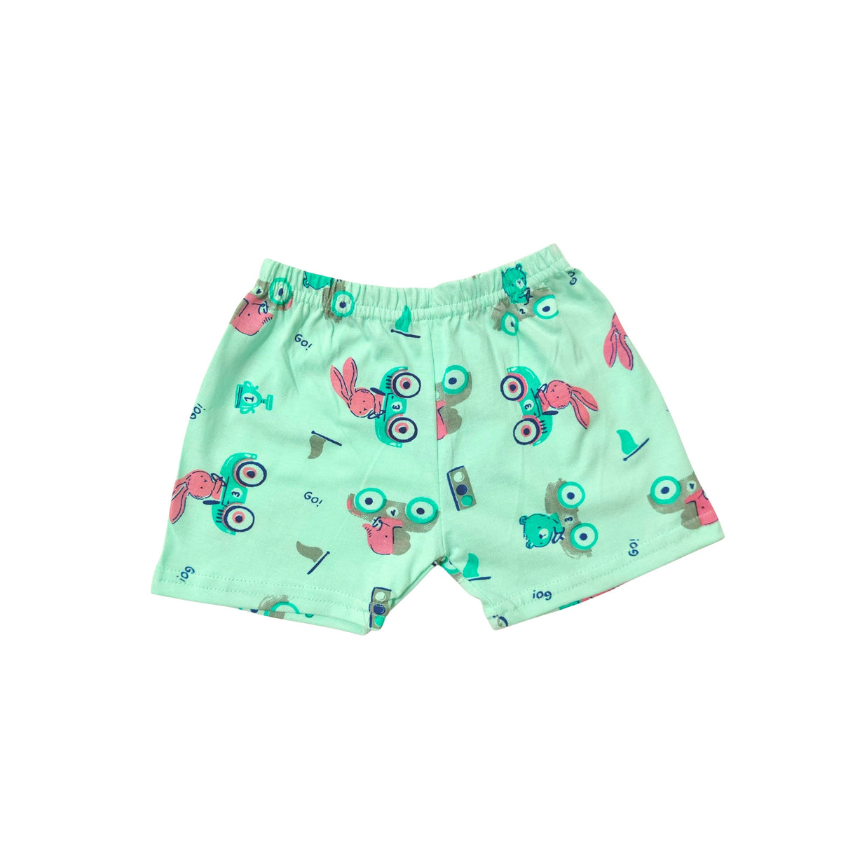 Cotton Front-Open Tops & Shorts – 2 or 3 Outfit Sets — product view