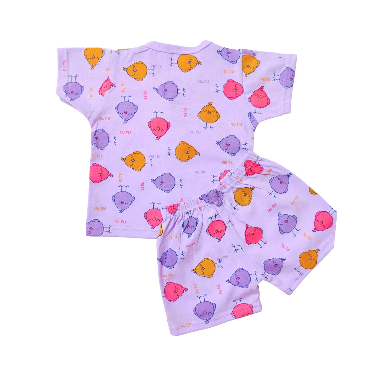 Cotton Front-Open Tops & Shorts – 2 or 3 Outfit Sets — product view