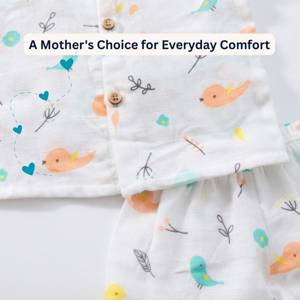 Muslin Collared Shirt & Shorts – Baby Co-ord Sets — product view