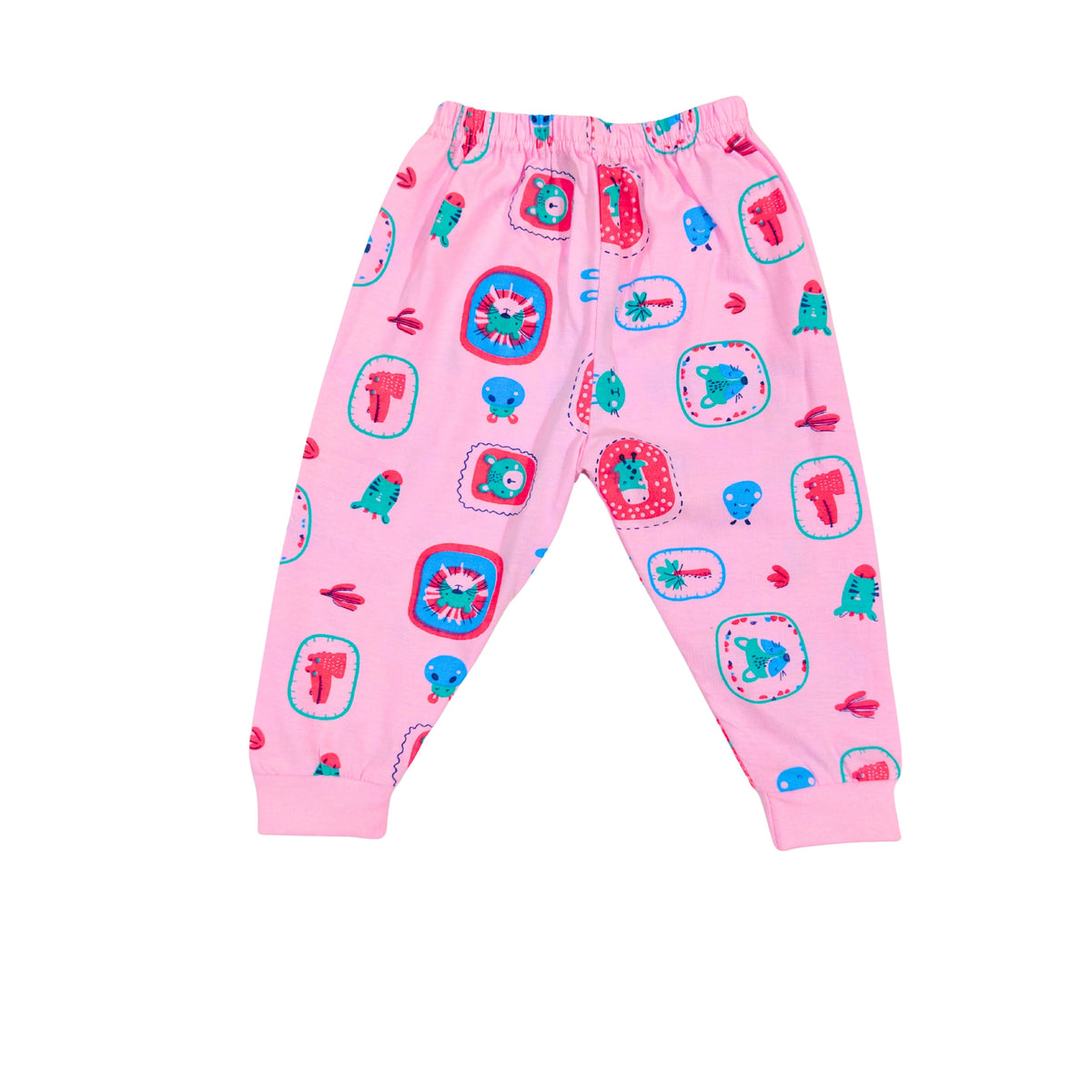 3-Piece Cotton Newborn Set – Jhabla, Pyjama & Cap — product view