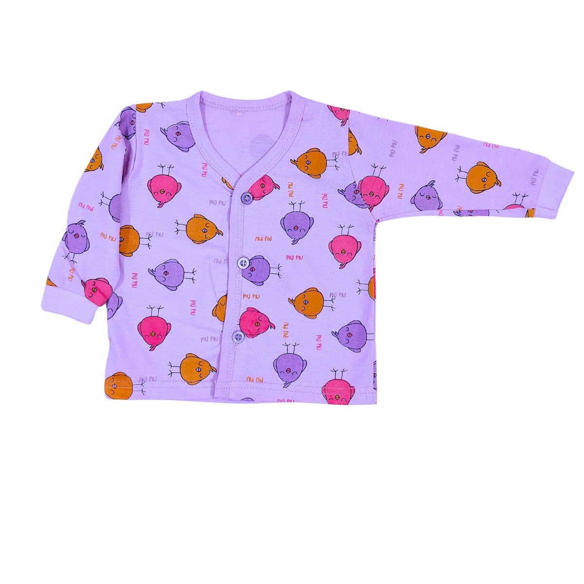 3-Piece Cotton Newborn Set – Jhabla, Pyjama & Cap — product view