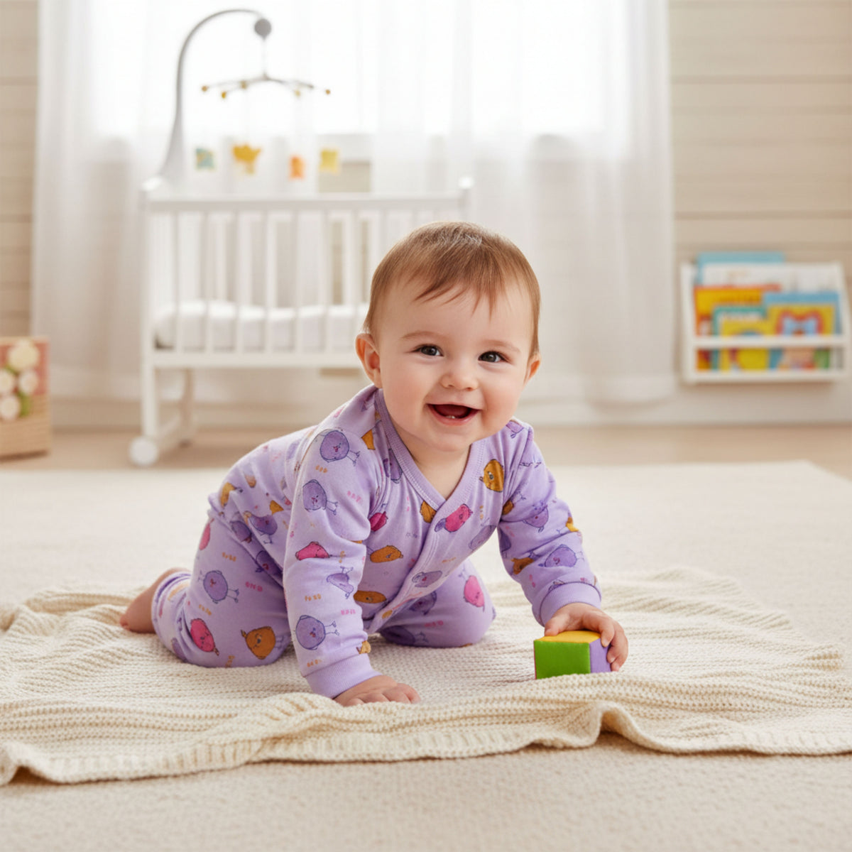 9-Piece Cotton Newborn Set – 3 Complete Outfits — product view