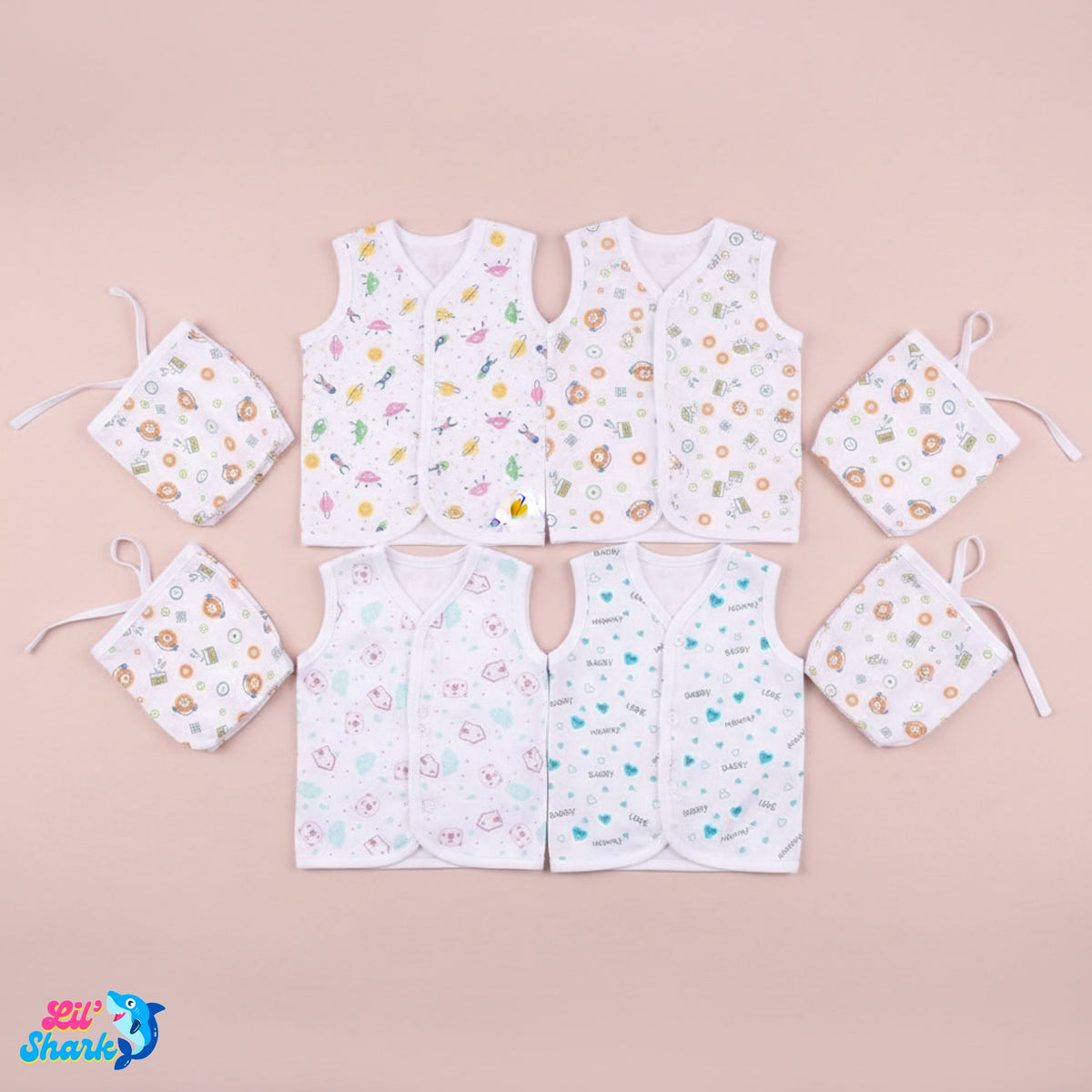 Cotton Jhabla & Langot Sets – Front-Open or Dori — product view