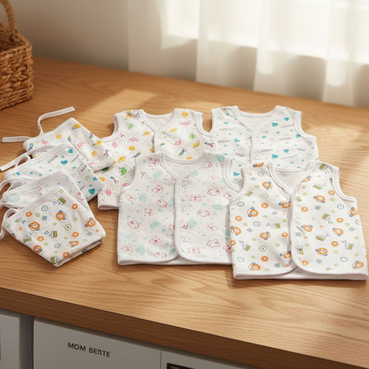 Cotton Jhabla & Langot Sets – Front-Open or Dori — product view