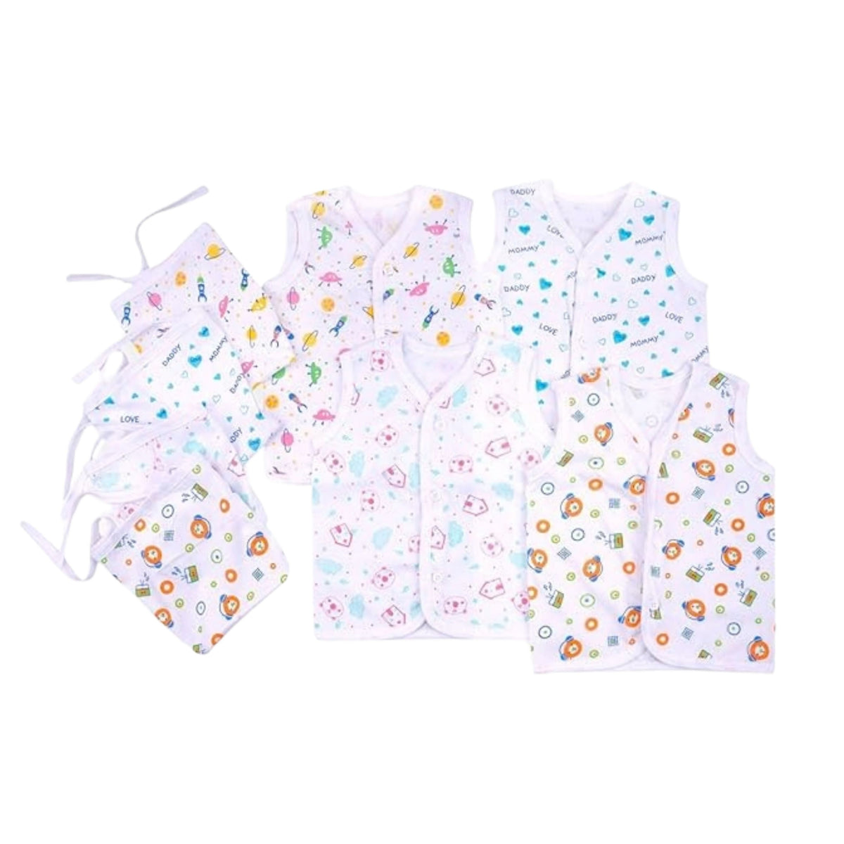 Cotton Jhabla & Langot Sets – Front-Open or Dori — product view