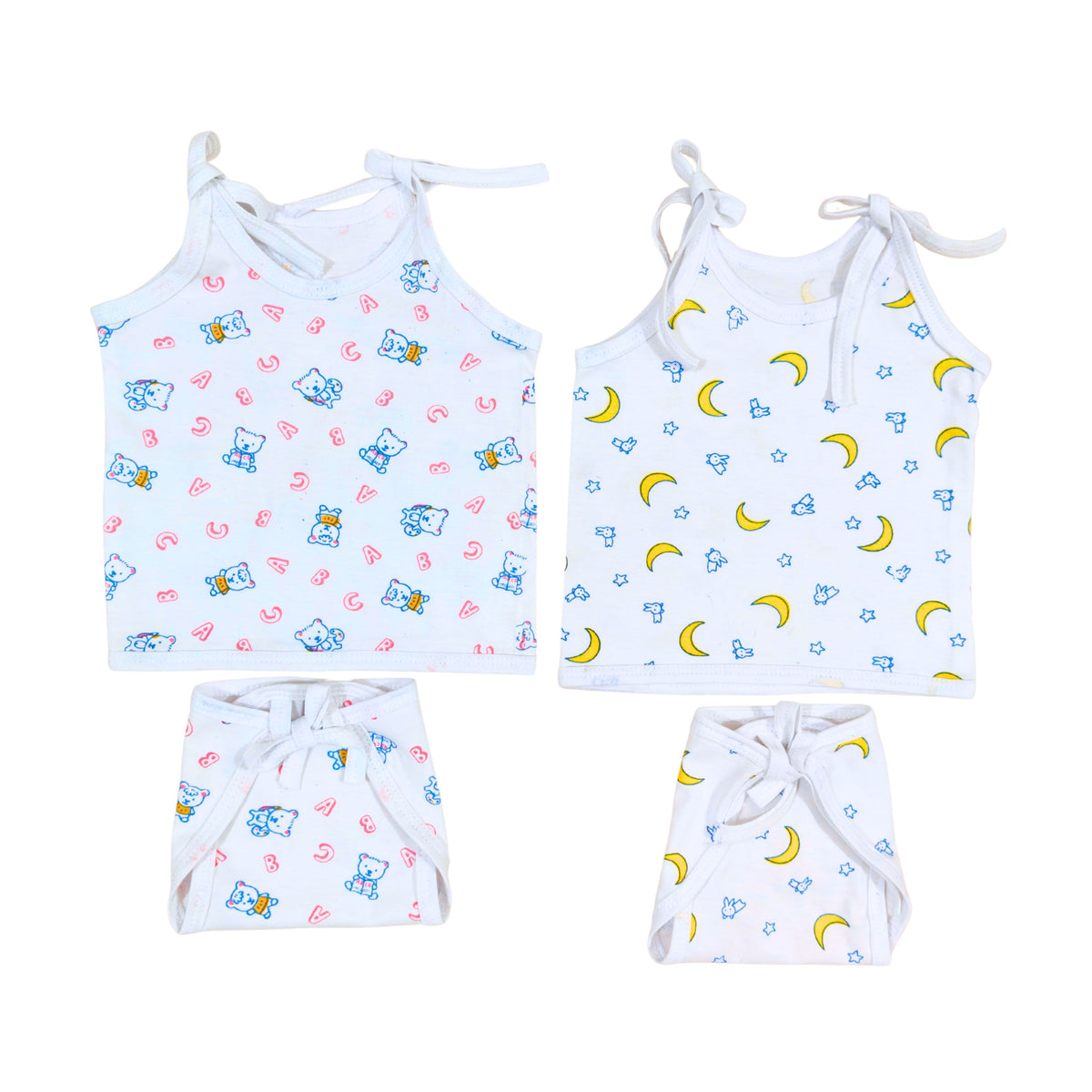 Cotton Jhabla & Langot Sets – Front-Open or Dori — product view