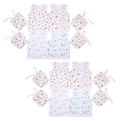 8 Front-Open Jhablas + 8 Nappies